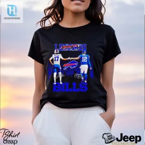 Buffalo Bills Legends Josh Allen And Jim Kelly Signatures Shirt hotcouturetrends 1 3