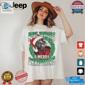 Howl Yourself A Merry Christmas Universal Monsters T Shirt hotcouturetrends 1 2