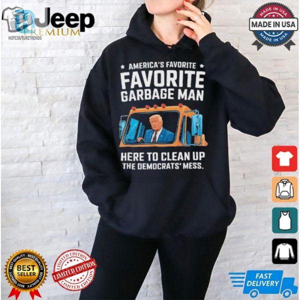 Trump Americas Favorite Garbage Man Trump In Trash Truck Shirt hotcouturetrends 1 1