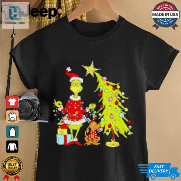 Grinch Christmas Tree Cartoon Shirt hotcouturetrends 1