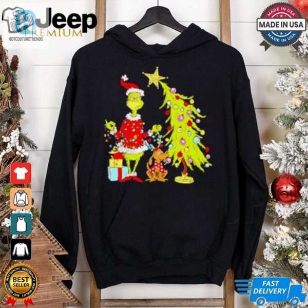 Grinch Christmas Tree Cartoon Shirt hotcouturetrends 1 1