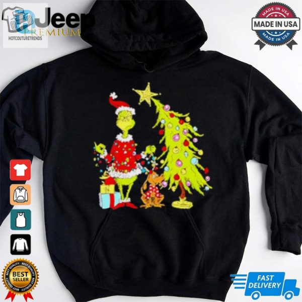 Grinch Christmas Tree Cartoon Shirt hotcouturetrends 1 3