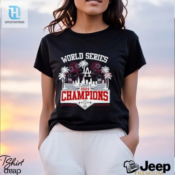 Los Angeles Dodgers 2024 Champions World Series Celebration With Fan Shirt hotcouturetrends 1 3