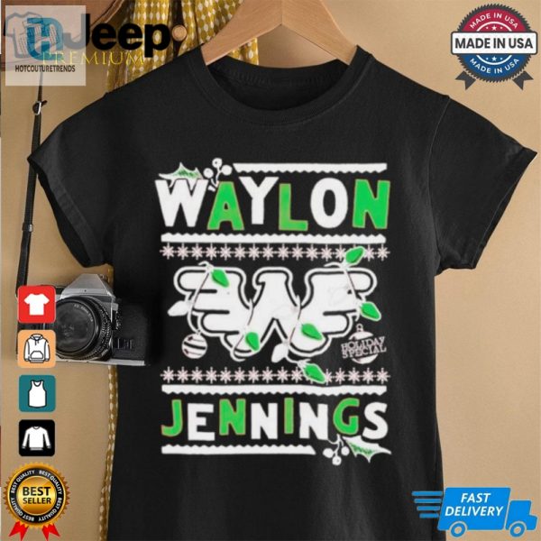 Waylon Jennings Holiday Speicial Merry Christmas Shirt hotcouturetrends 1