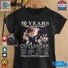 Outlander 10 Years 2014 2024 Thank You For The Memories Signatures Shirt hotcouturetrends 1