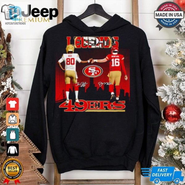 San Francisco 49Ers Rice And Montana Legends Skyline Shirt hotcouturetrends 1 1