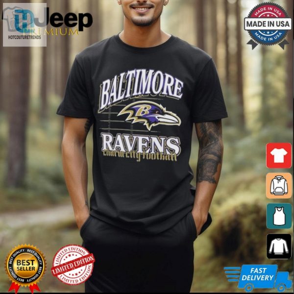 Baltimore Ravens Charm City Football Retro Gridiron T Shirts hotcouturetrends 1 6