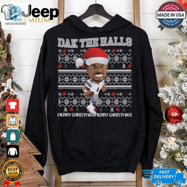 Dallas Cowboy Football Dak The Halls Merry Christmas Ugly 2024 Shirt hotcouturetrends 1