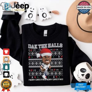 Dallas Cowboy Football Dak The Halls Merry Christmas Ugly 2024 Shirt hotcouturetrends 1 3