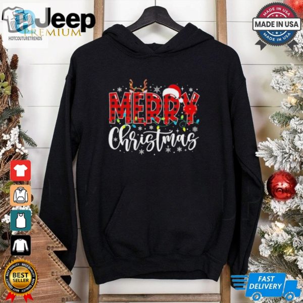 Merry Christmas Buffalo Plaid Red Santa Family Shirt hotcouturetrends 1