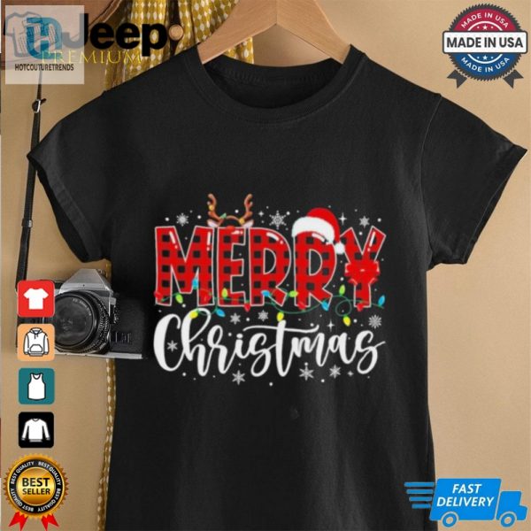 Merry Christmas Buffalo Plaid Red Santa Family Shirt hotcouturetrends 1 2