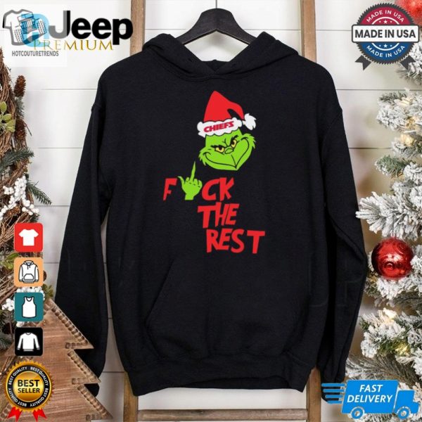 Kansas City Chiefs Santa Grinch Fuck The Rest Christmas 2024 Shirt hotcouturetrends 1