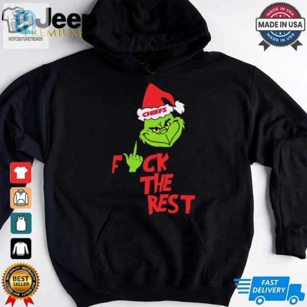 Kansas City Chiefs Santa Grinch Fuck The Rest Christmas 2024 Shirt hotcouturetrends 1 1