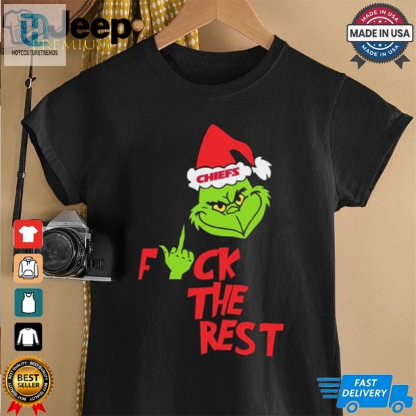 Kansas City Chiefs Santa Grinch Fuck The Rest Christmas 2024 Shirt hotcouturetrends 1 2