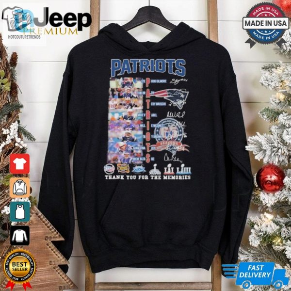 Official New England Patriots Soccer Team Thank You For The Memories Signatures Shirt hotcouturetrends 1