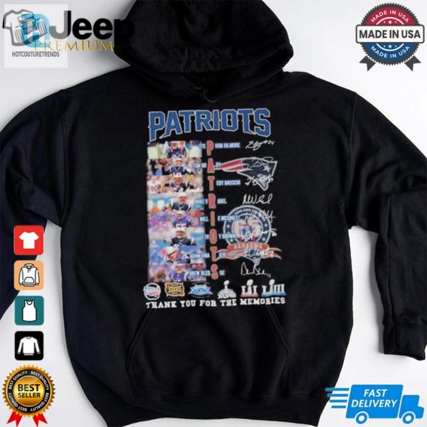 Official New England Patriots Soccer Team Thank You For The Memories Signatures Shirt hotcouturetrends 1 1