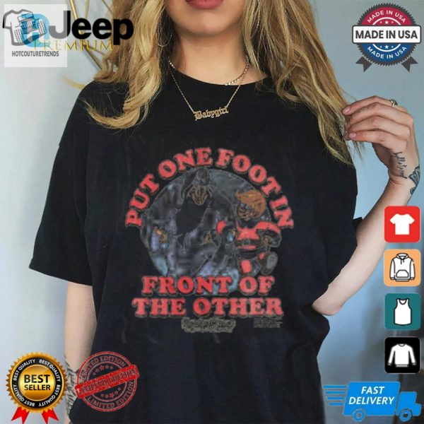 One Foot In Front Of The Other Santa Claus Is Comin To Town T Shirt hotcouturetrends 1 7