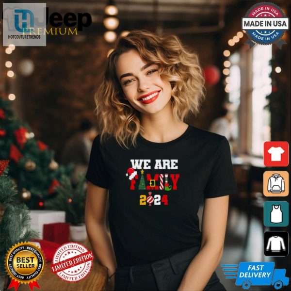 We Are Family Christmas 2024 Merry Xmas Ball Light Garden Santa Claus T Shirt hotcouturetrends 1 3