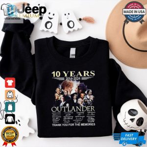 Outlander 10 Years 2014 2024 Thank You For The Memories Signatures Shirt hotcouturetrends 1 6