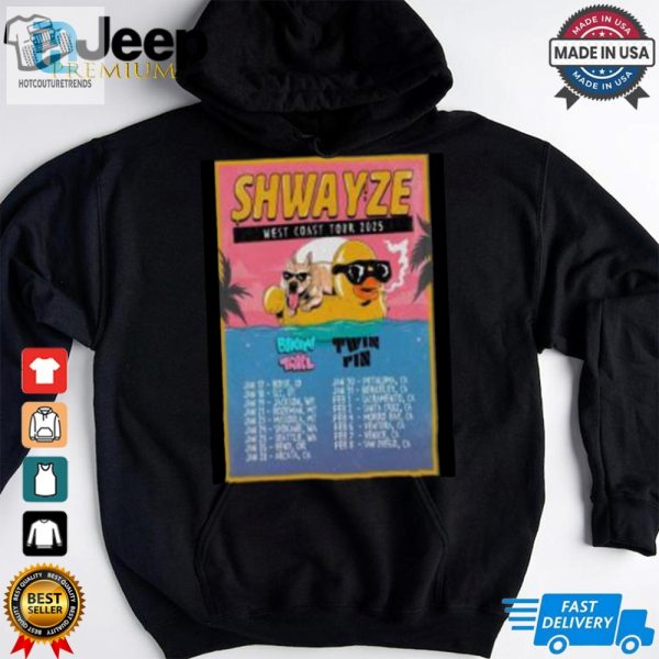 Shwayze West Coast 2025 Tour Poster T Shirt hotcouturetrends 1 3