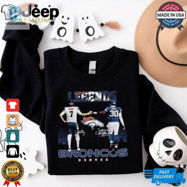 Denver Broncos Legends John Elway And Terrell Davis T Shirts hotcouturetrends 1