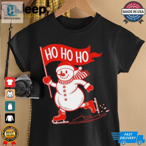 Snowman Ice Skating Christmas Shirt hotcouturetrends 1 1