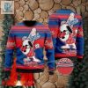 Snoopy Dabbing Dodgers Red And Blue Striped Ugly Sweater hotcouturetrends 1