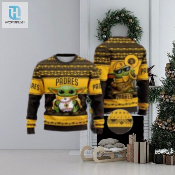 San Diego Padres Ugly Sweater Baby Yoda Baseball Design hotcouturetrends 1 1