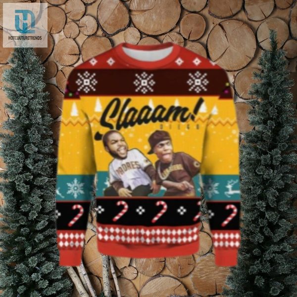 San Diego Padres Ugly Christmas Sweater Slam Diego Players hotcouturetrends 1