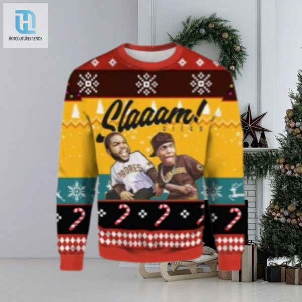 San Diego Padres Ugly Christmas Sweater Slam Diego Players hotcouturetrends 1 1