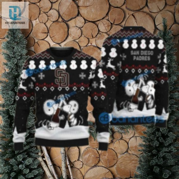 San Diego Padres Snoopy Ugly Sweater Snowmen Christmas Theme hotcouturetrends 1