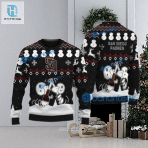 San Diego Padres Snoopy Ugly Sweater Snowmen Christmas Theme hotcouturetrends 1 1