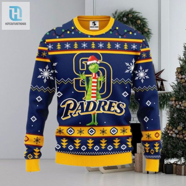 San Diego Padres Christmas Sweater Grinch Holiday Theme hotcouturetrends 1 1