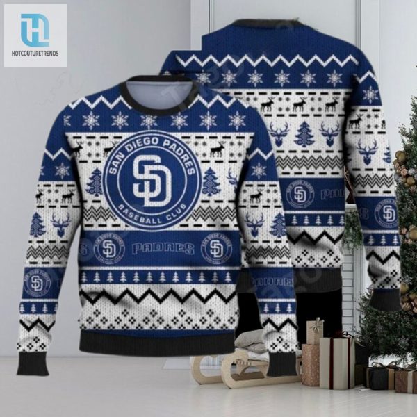 Mlb San Diego Padres Ugly Sweater Snowflake Reindeer Pattern hotcouturetrends 1 1