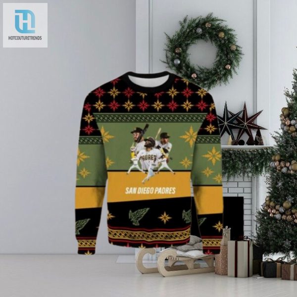 Mlb San Diego Padres Christmas Ugly Sweater Star Players In Action hotcouturetrends 1 1