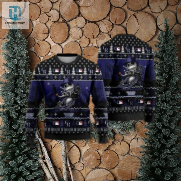 Jack Skellington Halloween Colorado Rockies Ugly Sweater hotcouturetrends 1