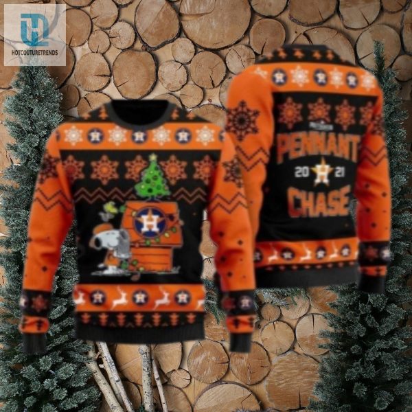 Houston Astros Snoopy Pennant Chase Ugly Christmas Sweater hotcouturetrends 1