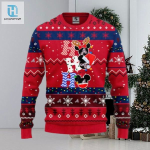 Ho Ho Ho Atlanta Braves Mickey Christmas Sweater hotcouturetrends 1 1