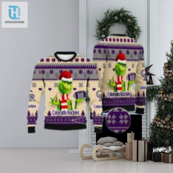 Grinch Football Santa Colorado Rockies Ugly Christmas Sweater hotcouturetrends 1 1