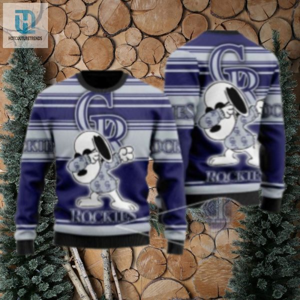 Dabbing Snoopy Colorado Rockies Ugly Christmas Sweater hotcouturetrends 1