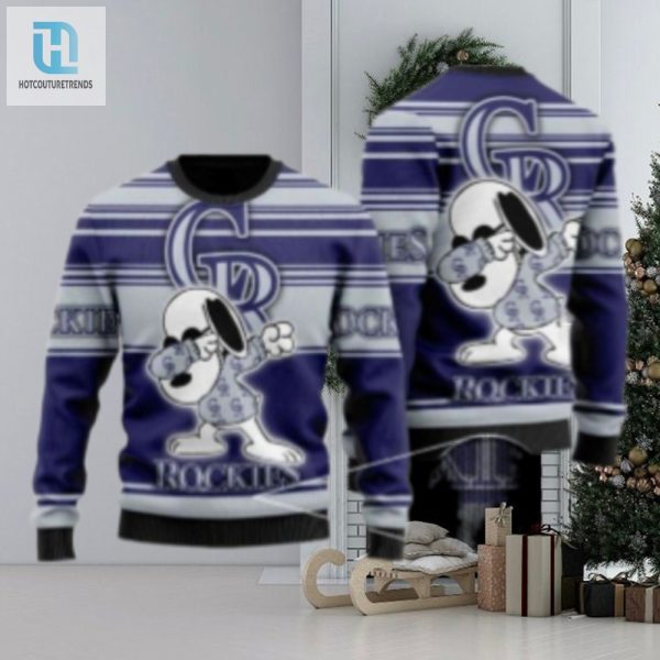 Dabbing Snoopy Colorado Rockies Ugly Christmas Sweater hotcouturetrends 1 1