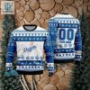 Custom Name Dodgers Ugly Christmas Sweater With Snowflakes hotcouturetrends 1