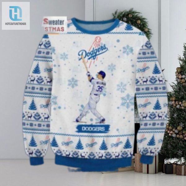 Cody Bellinger Swing La Dodgers Ugly Christmas Sweater hotcouturetrends 1 1