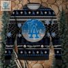 Black And Blue La Dodgers Ugly Christmas Sweater With Snowflakes hotcouturetrends 1