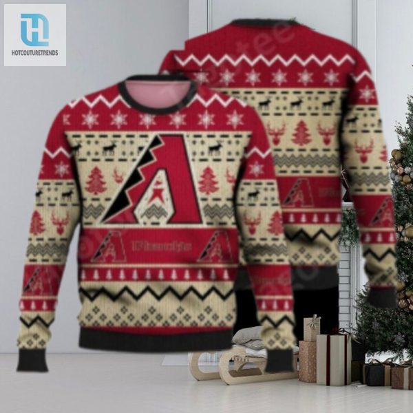 Arizona Diamondbacks Ugly Sweater Red Reindeer And Snowflakes hotcouturetrends 1 1