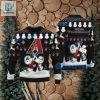 Arizona Diamondbacks Snoopy Snowmen Christmas Sweater Black hotcouturetrends 1