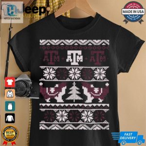 Texas Am Aggies Merry Ugly Christmas T Shirt hotcouturetrends 1 3