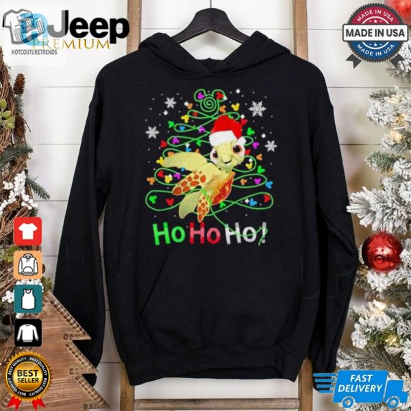 Limited Turtle Ho Ho Ho Pine Tree Christmas 2024 Shirt hotcouturetrends 1