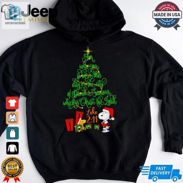 Snoopy For Unto You Is Born This Day In The City Christmas Shirt hotcouturetrends 1 1