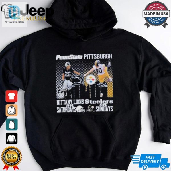 Penn State Nittany Lions On Saturdays X Pittsburgh Steelers On Sundays T Shirt hotcouturetrends 1 1